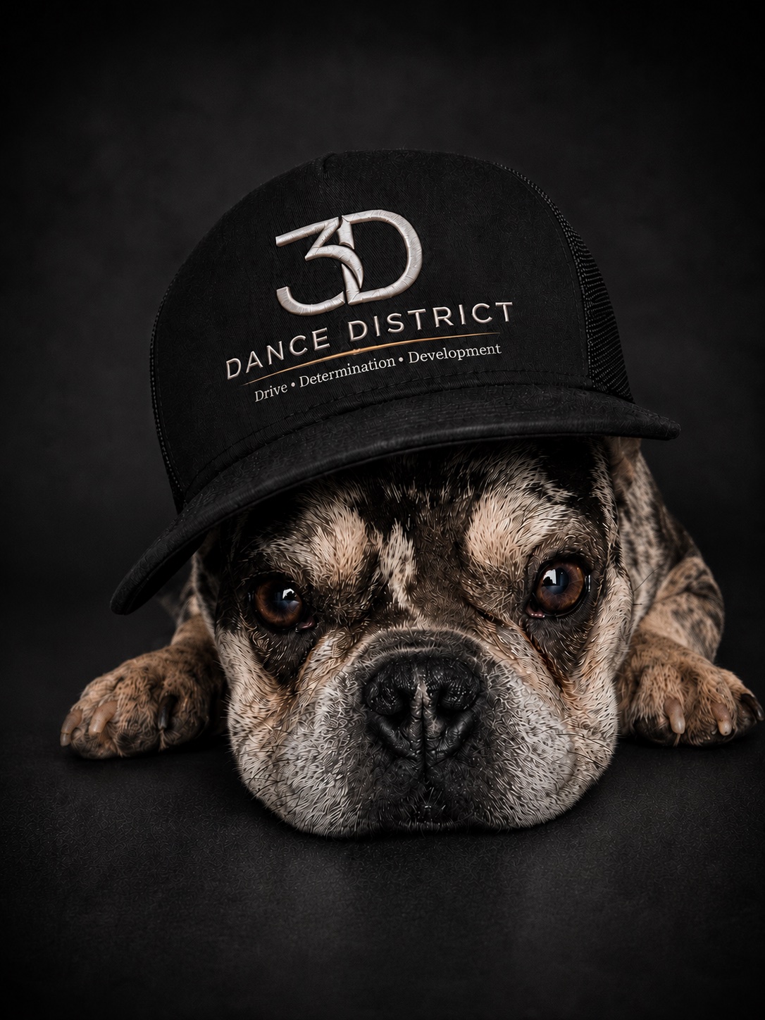Princess Leia, the 3D Dance District studio dog