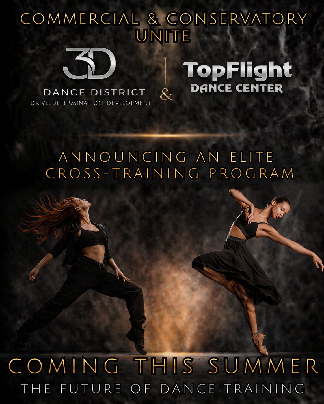 Commercial & Conservatory Unite — 3D Dance District + TopFlight Dance Center — Announcing an Elite Cross-Training Program